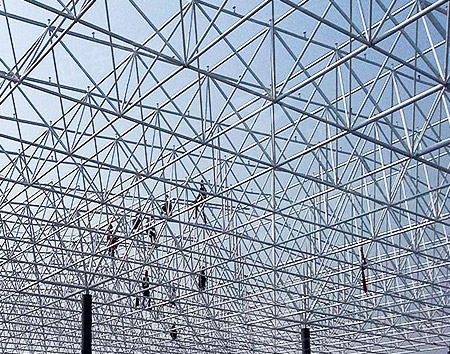 朝阳钢结构网架的制造与安装工艺